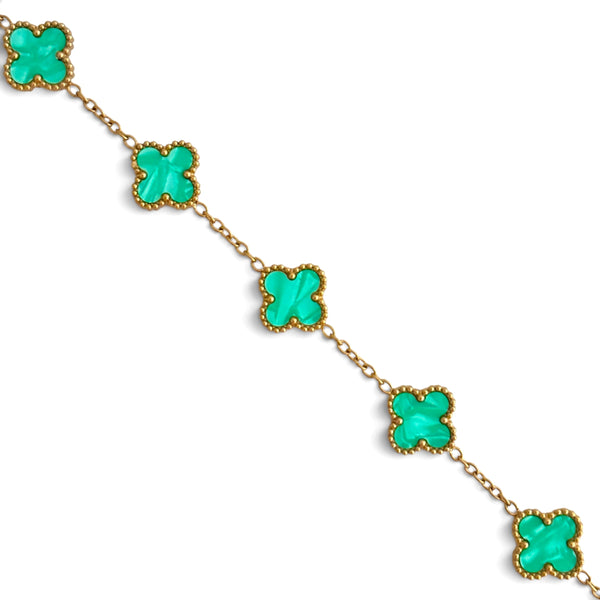 Armband Kleeblatt – Mint