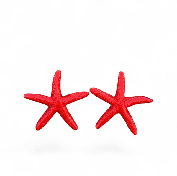 Ohrringe Stern – Rot