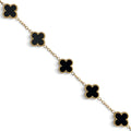 Armband Kleeblatt Schwarz