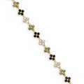 Armband Flower Schwarz
