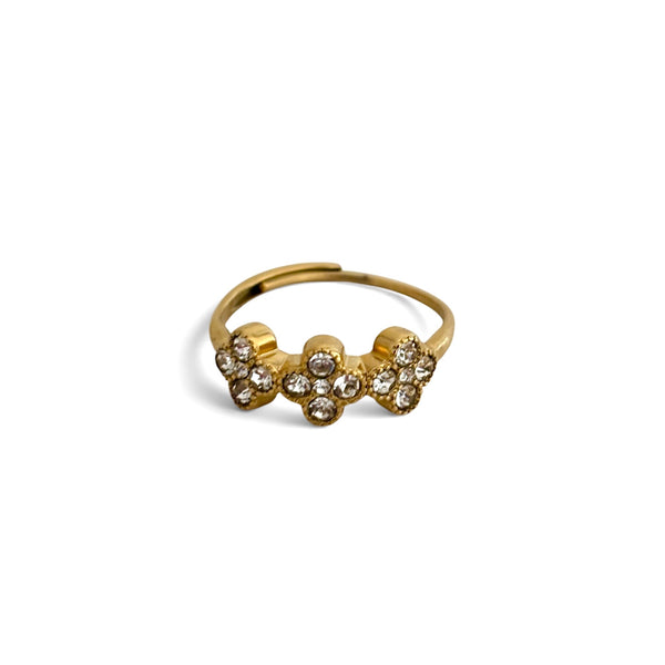 Ring Flower (verstellbar) – Gold
