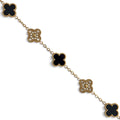 Armband Kleeblatt Diamant Schwarz