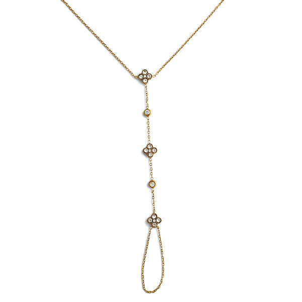Handkette Flower – Gold