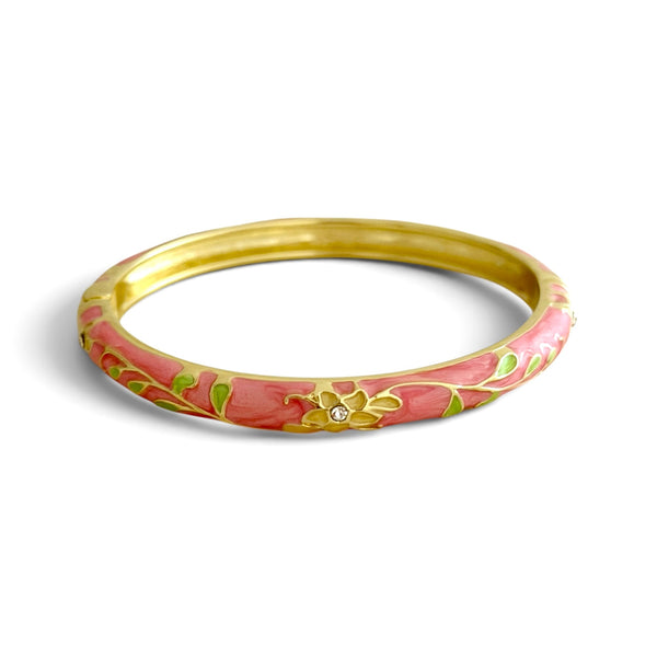 Armreif Thailand fein – Dunkelrosa