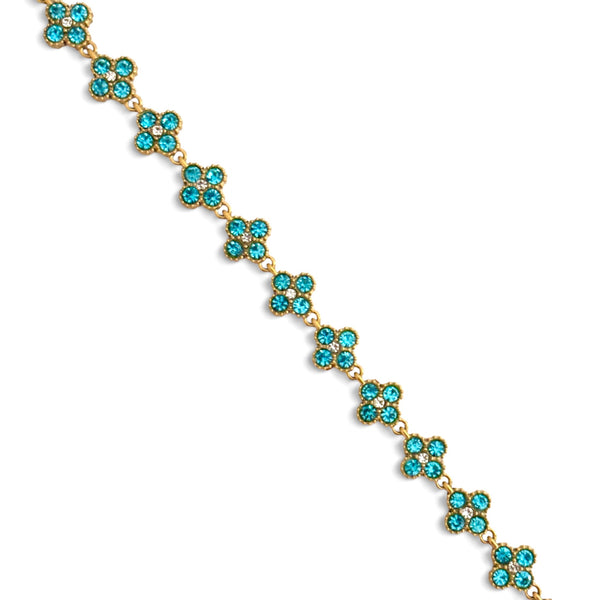 Armband Flower – Türkis