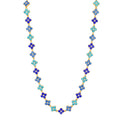 Halskette Flower Blau