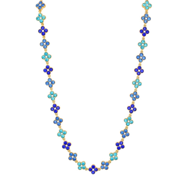 Halskette Flower – Blau