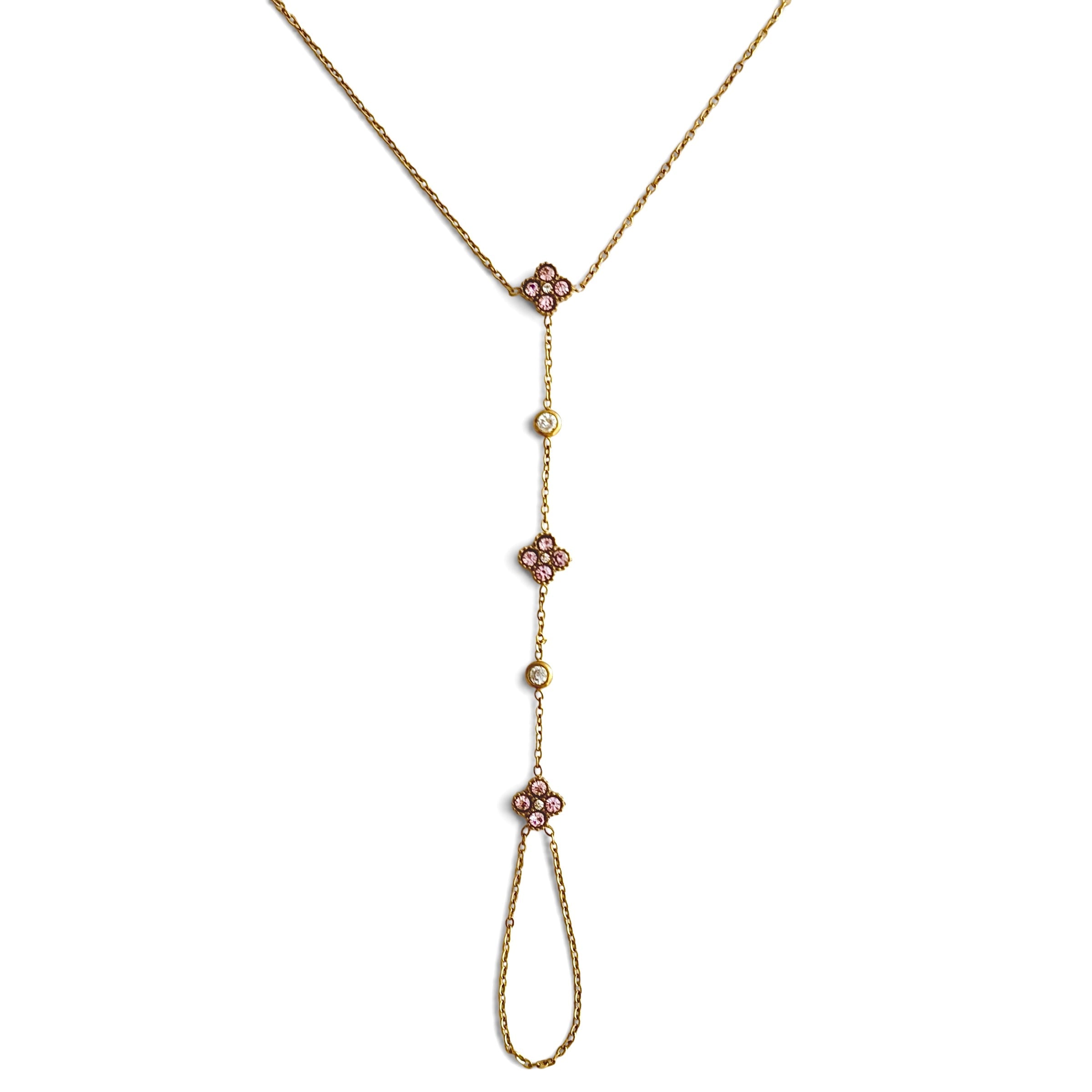Handkette Flower Rosa