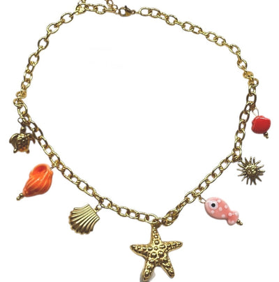 Halskette Muschel – Gold