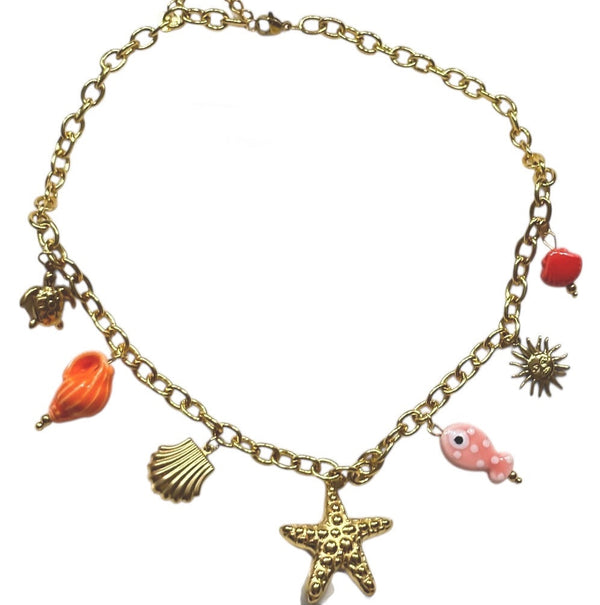 Halskette Muschel – Gold