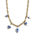 Halskette Lara Blau-Gold
