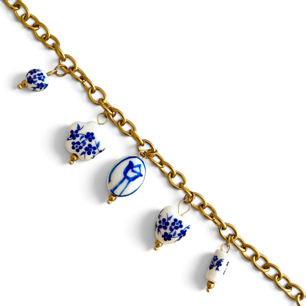 Armband Lara – Blau-Gold