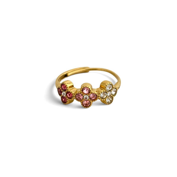 Ring Flower (verstellbar) – Rosa
