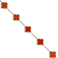 Armband Kleeblatt Orange